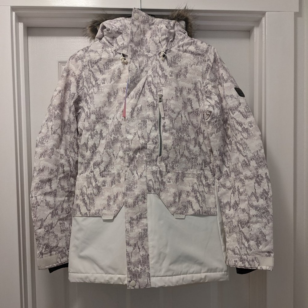 O'Neill White and Gray Ski & Snow Jacket